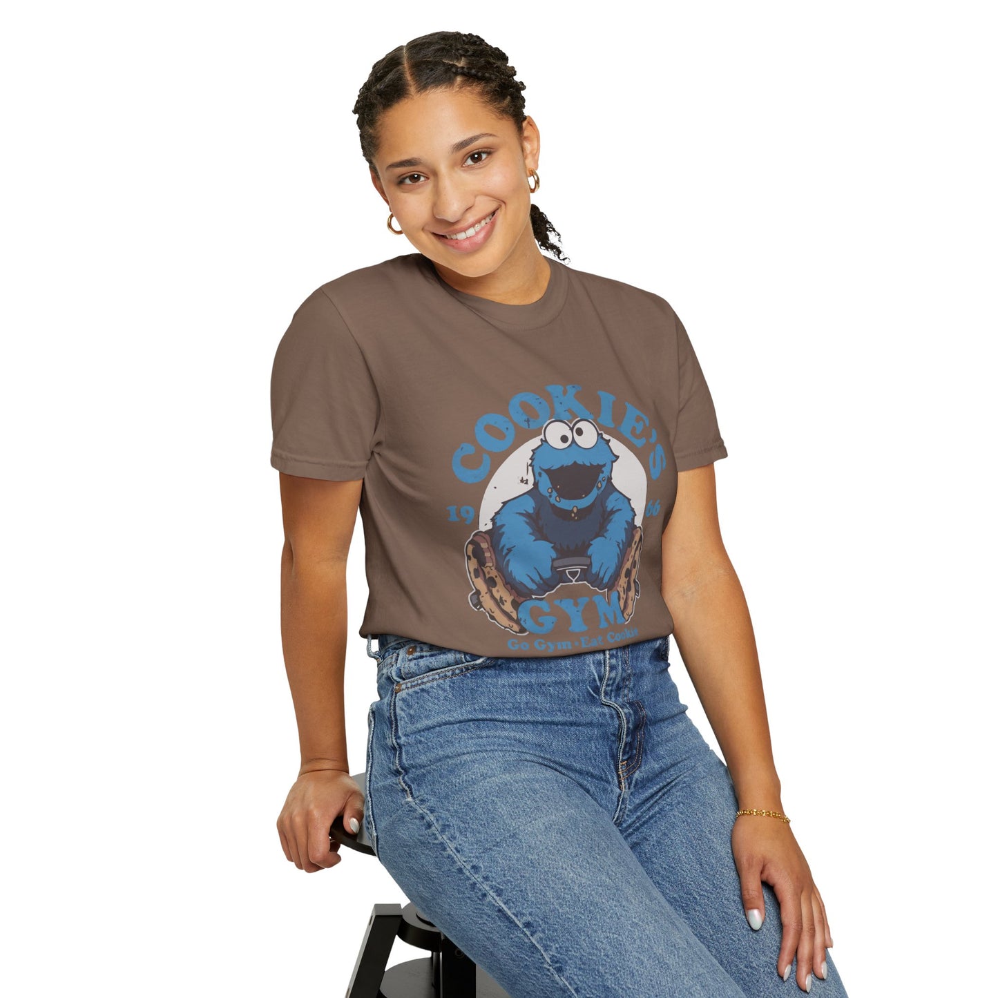 Cookie Monster Inspired Unisex T-Shirt, Fun Gift for Gamers, Casual Wear, Birthday Gift, Kitchen & Gym Motivation