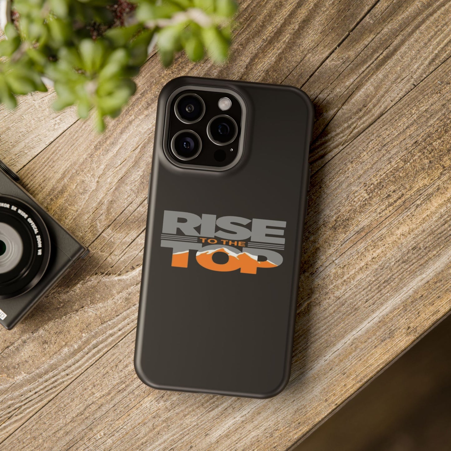Impact-Resistant Phone Case - Rise to the Top, Durable Phone Cover, Gift for Motivational Quotes Lovers, Trendy Tech Accessories