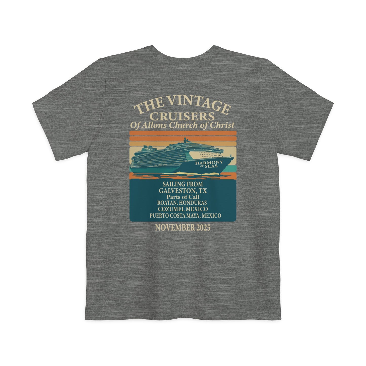 Retro Allons Church of Christ Pocket T-shirt