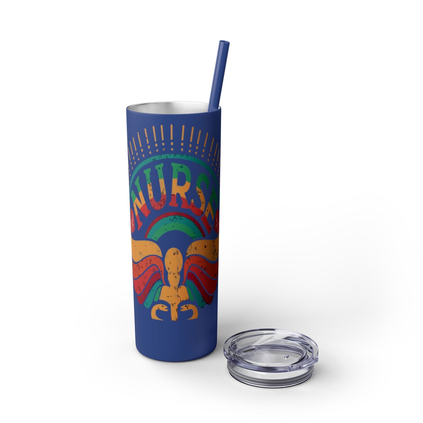 Nurse Skinny Tumbler, 20oz, Motivational Drinkware, Gift for Nurses, Summer Hydration, Nurse Appreciation Day