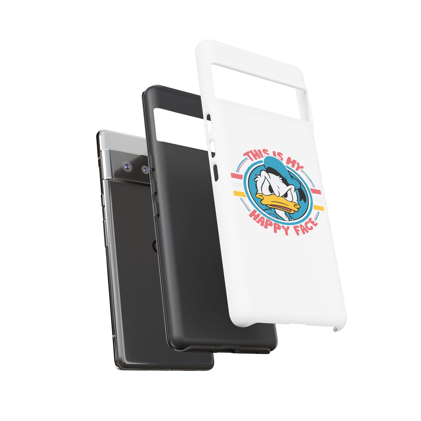 Tough Cases: This is My Happy Face Phone Case, Funny Phone Case, Donald Duck Case, Cute Phone Accessory, Gift for Disney Fans
