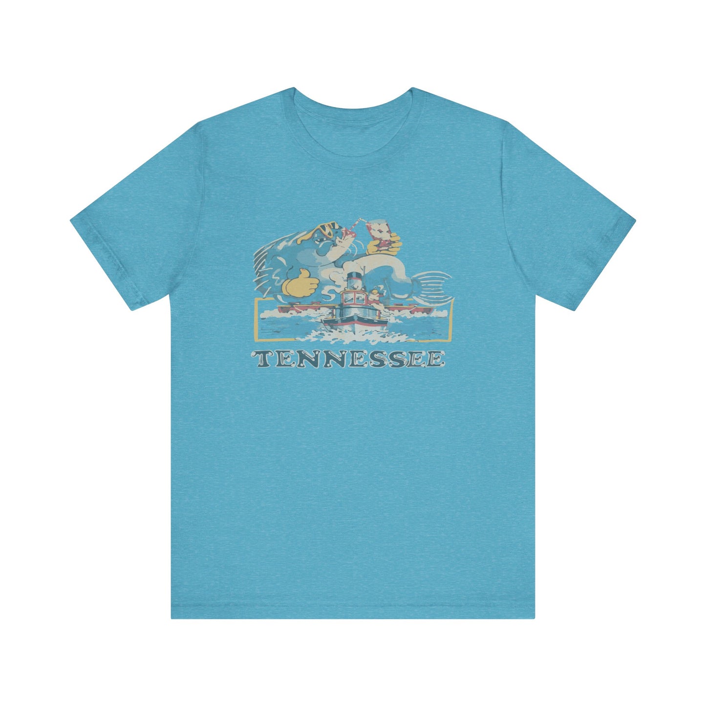 Tennessee Vintage Graphic Tee, Unisex Jersey Short Sleeve T-Shirt, Souvenir Shirt, Vacation Wear, Gift for Travelers, Retro Tee