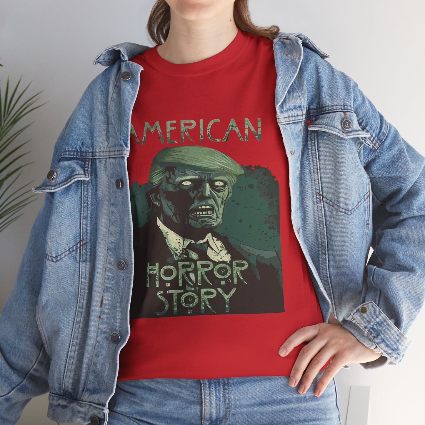 American Horror Story Unisex Heavy Cotton Tee, Horror Fan Gift, Graphic Tee, Halloween Costume, TV Show Merch