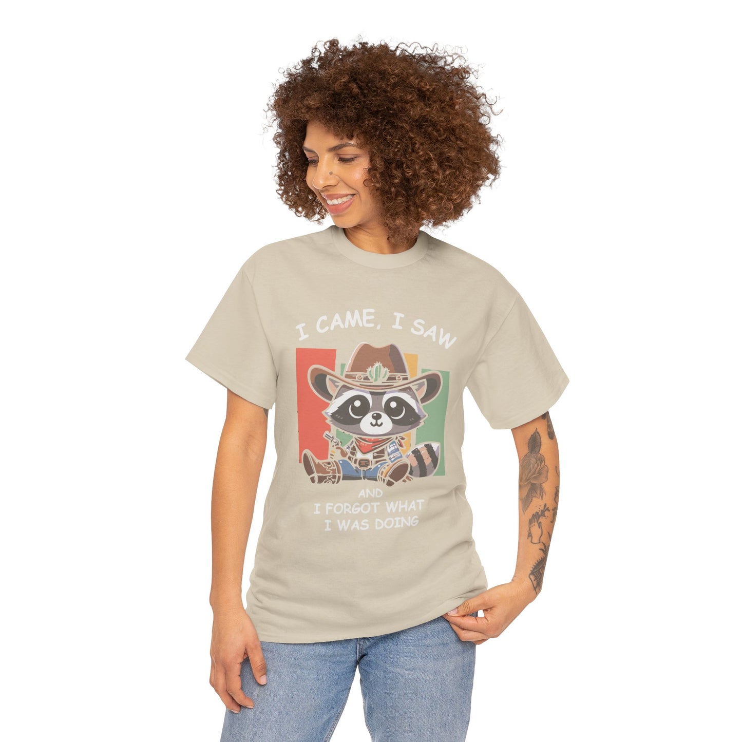 Fun Raccoon Graphic Tee, Cute Funny Animal T-Shirt, Unique Gift, Unisex Cotton Tee, Casual Wear, Birthday Gift, Humor Shirt