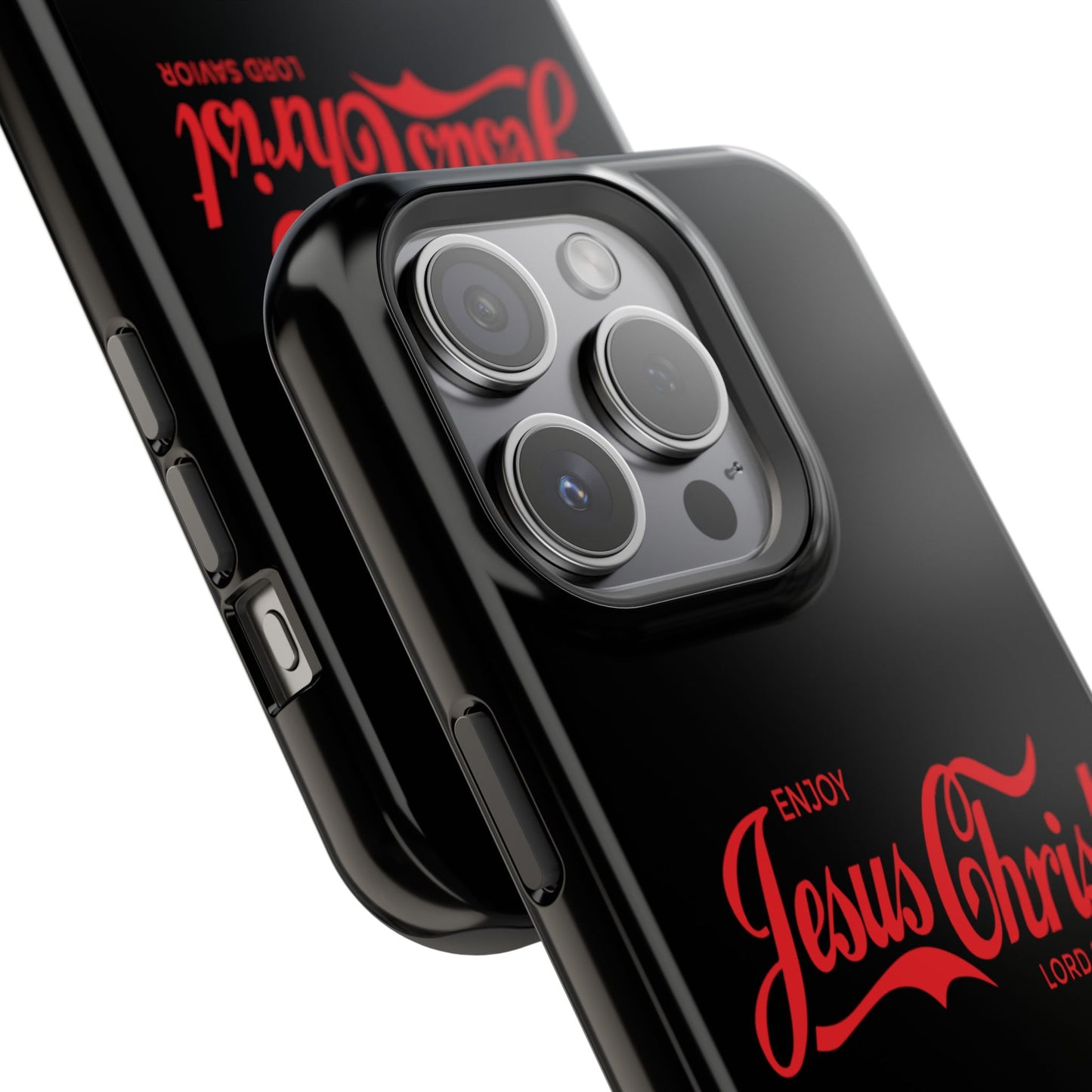 Impact-Resistant Phone Case: Enjoy Jesus Christ Lord Savior, Christian Gift, Durable Protection, Faith-Based Accessory, Holiday Gift