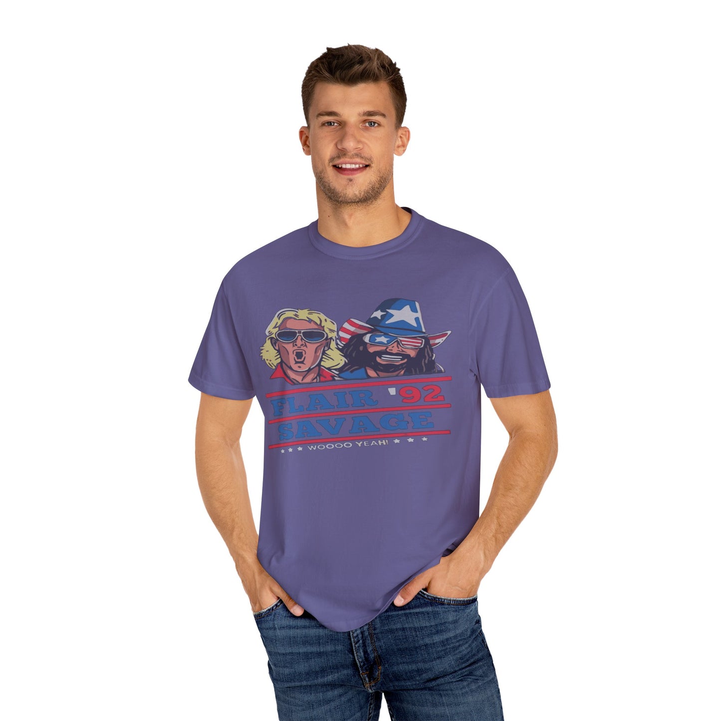 Retro Wrestling Fan T-Shirt, Unisex Graphic Tee, Flair Savage Shirt, Sports Fan Apparel, Vintage Style Gift