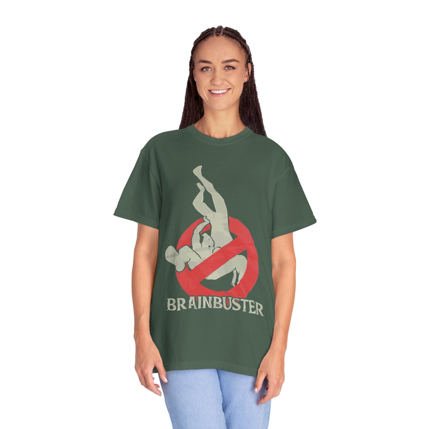 Unisex Fun Graphic T-Shirt, Graphic Tee, Casual Wear, Gift for Wrestling Fans, Brainbuster Design, Humor Apparel, Everyday Style