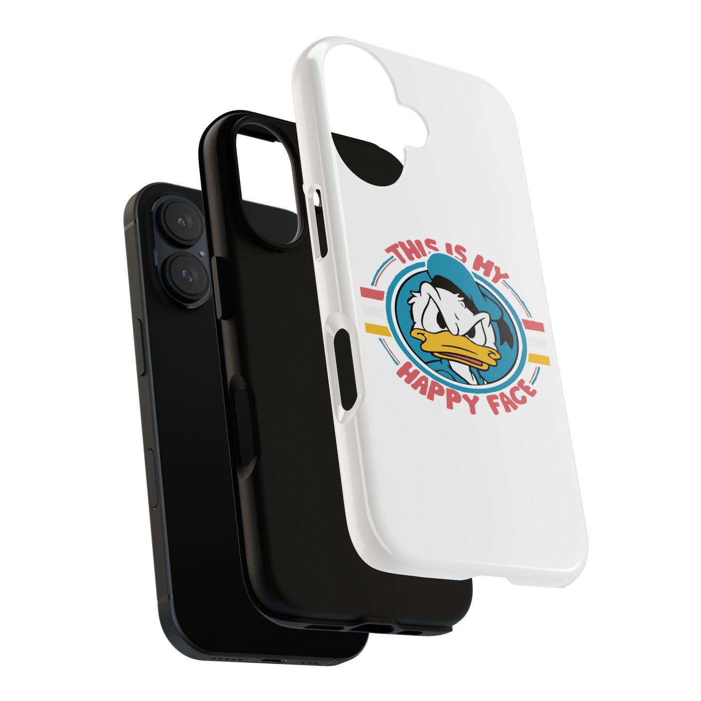 Tough Cases: This is My Happy Face Phone Case, Funny Phone Case, Donald Duck Case, Cute Phone Accessory, Gift for Disney Fans