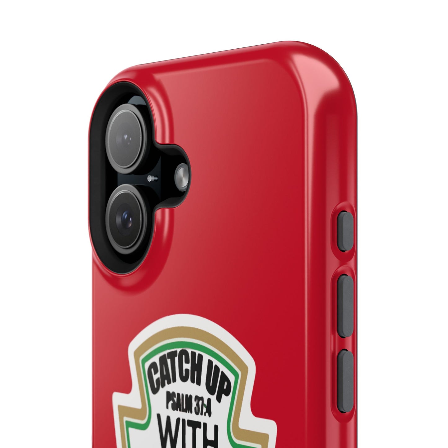Fun Christian Phone Case, Catch Up with Jesus, Impact-Resistant, Faith-Based Gift, Religious Accessories, Bible Verses