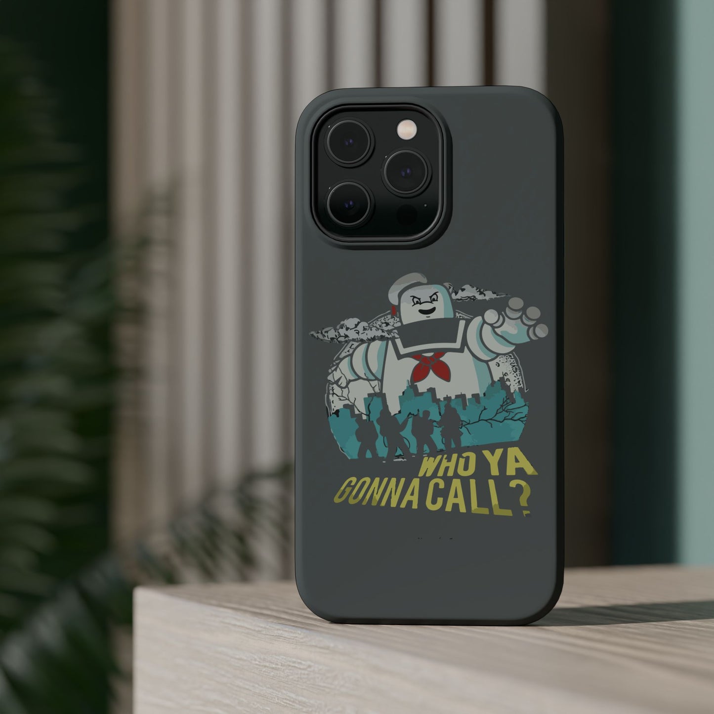 Ghostbuster-Inspired Tough Phone Case - Who Ya Gonna Call? - Perfect for Fans, Gift for Halloween, Geeky Accessories, Durable Protection