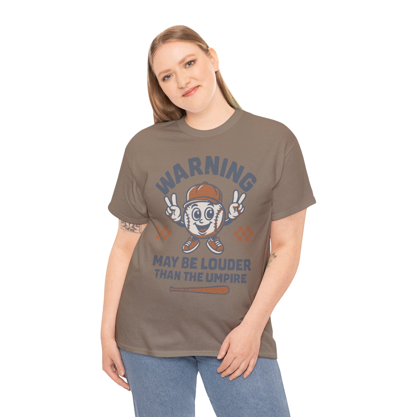 Warning T-Shirt, Fun Umpire Tee, Unique Sports Gift, Casual Wear, Perfect for Baseball Fans