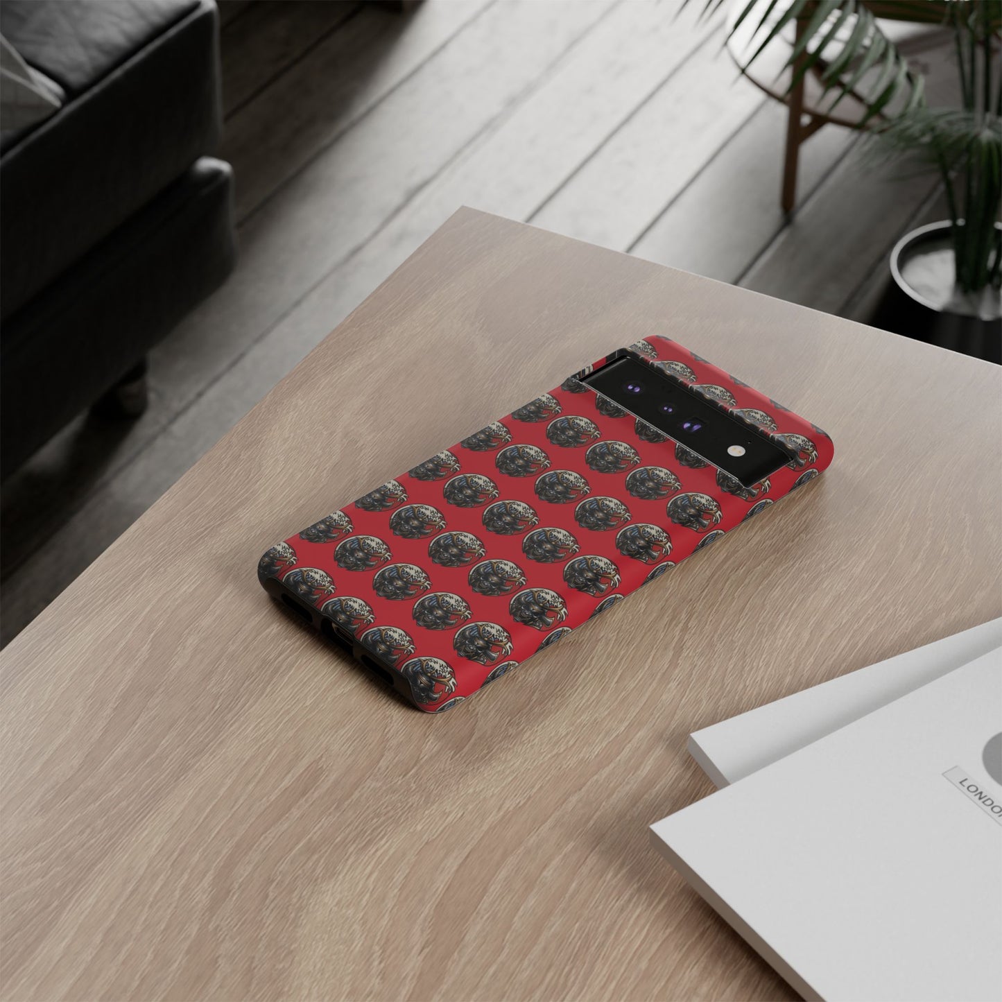 Bold Phone Case, Tough Phone Cover, Red Phone Protector, Unique Gift for Him/Her, Trendy Tech Accessory