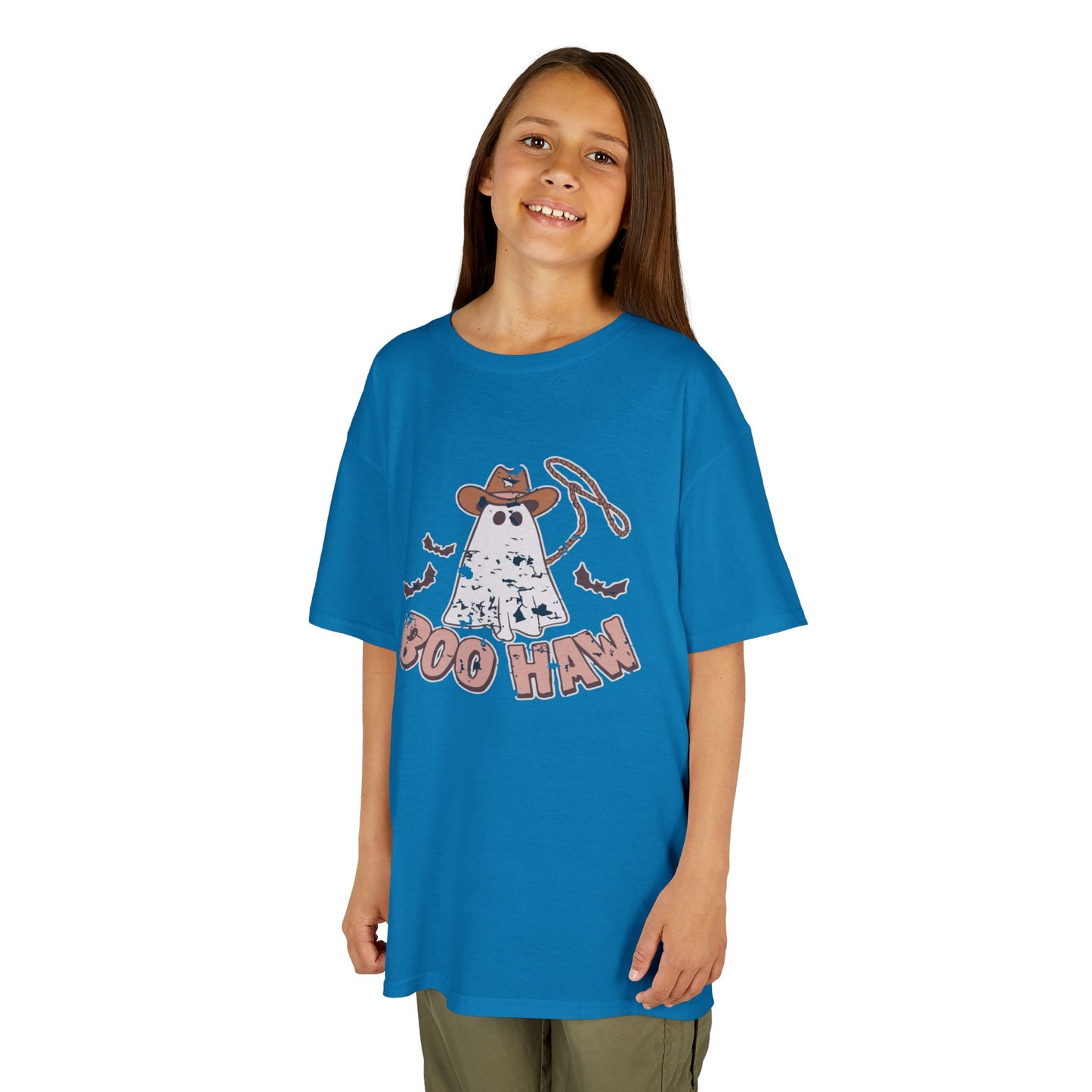 Boo Haunt Kids Tee, Halloween Shirt, Ghost Costume T-Shirt, Fun Kids Apparel, Spooky Party Outfit