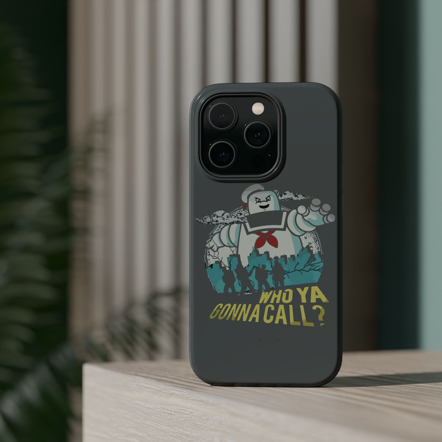 Ghostbuster-Inspired Tough Phone Case - Who Ya Gonna Call? - Perfect for Fans, Gift for Halloween, Geeky Accessories, Durable Protection