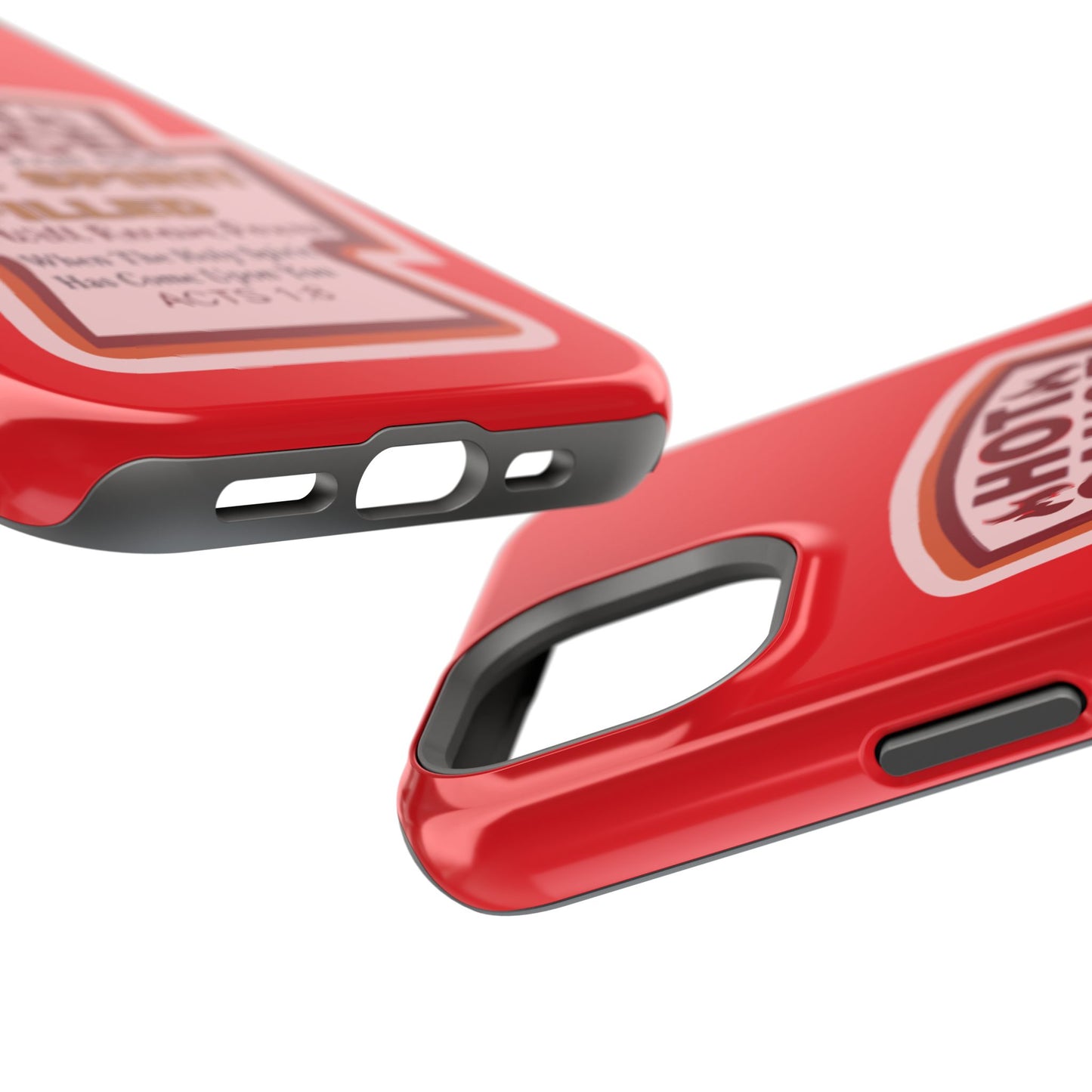 Holy Spirit Hot Sauce Phone Cases - Impact-Resistant, Christian Gift, Spiritual Reminder, Unique Design, Faith-Based Accessory