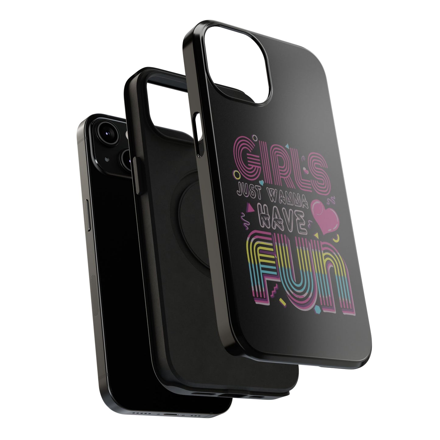 Fun Vibe Phone Case - Girls Just Wanna Have Fun Cell Case, Impact-Resistant Cover, Gift for Teens, Birthday Party Accessory, Trendy Tech