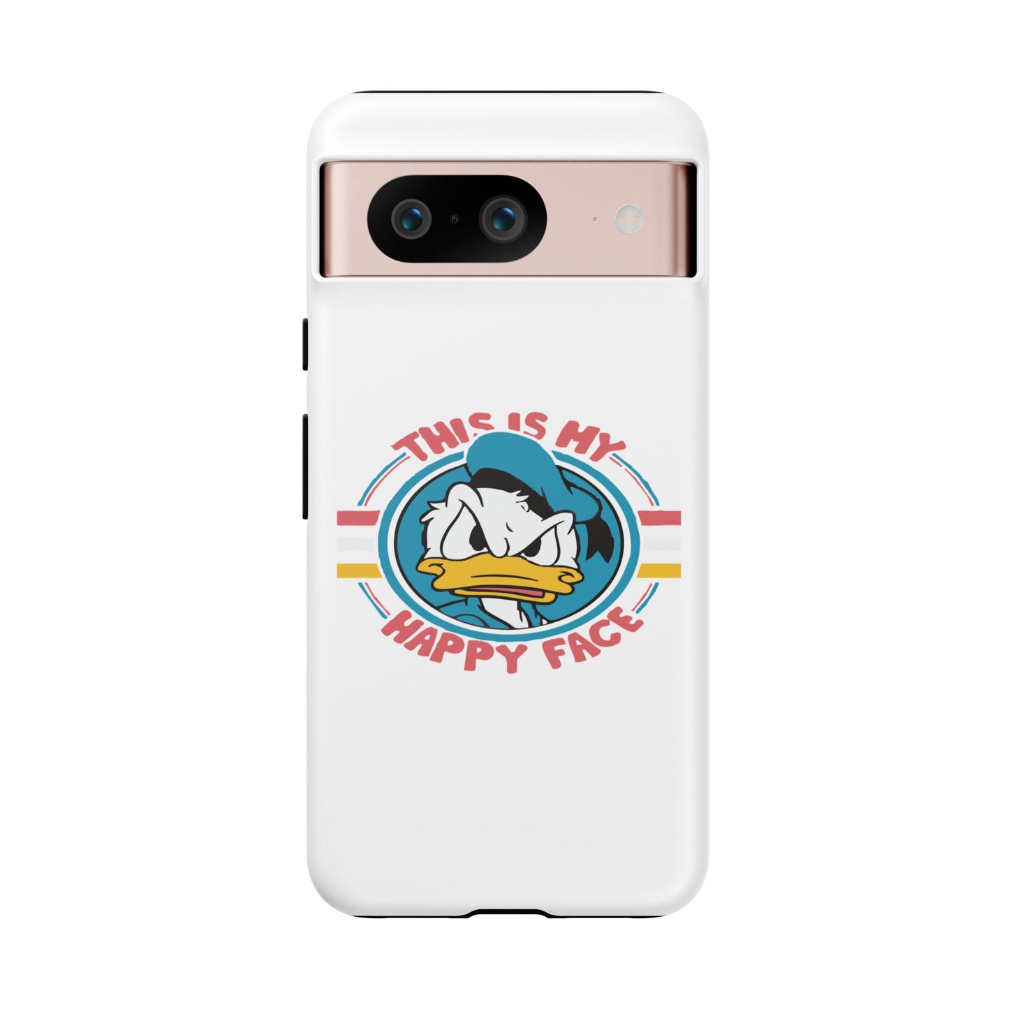 Tough Cases: This is My Happy Face Phone Case, Funny Phone Case, Donald Duck Case, Cute Phone Accessory, Gift for Disney Fans