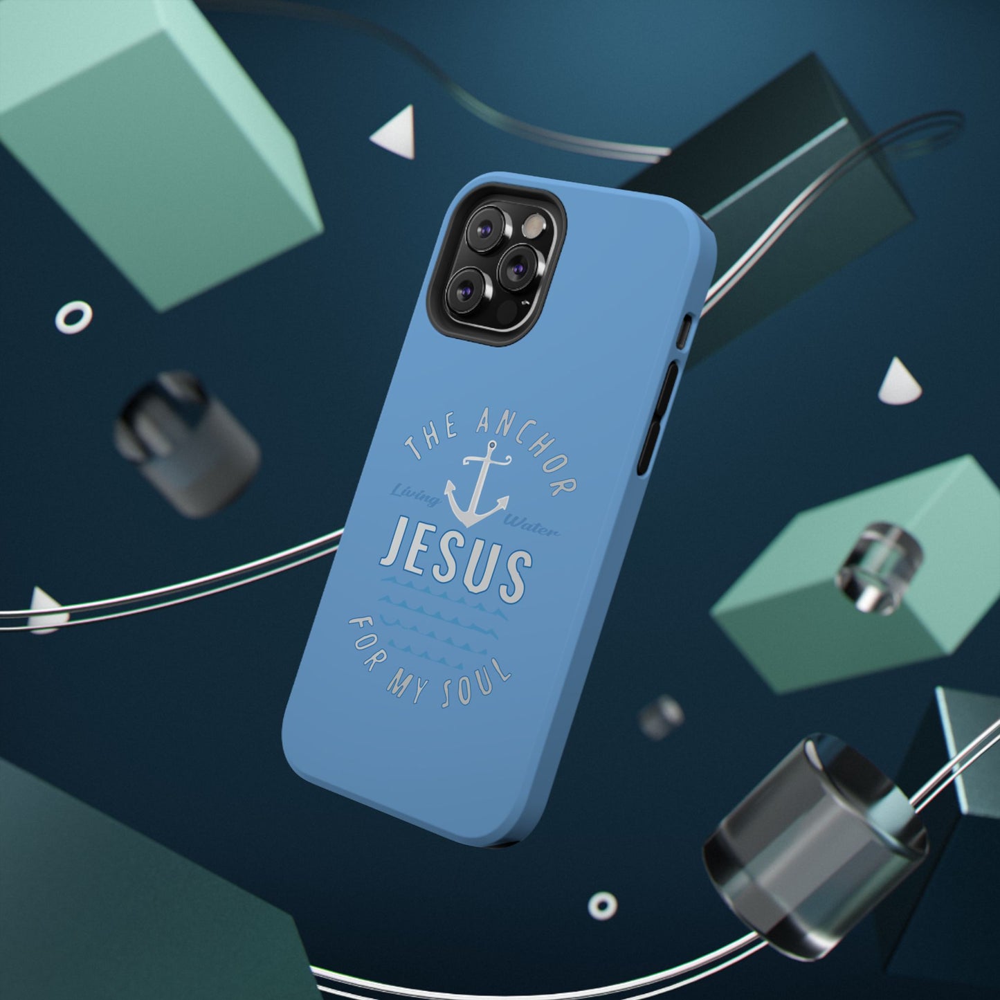 Jesus Anchor Phone Case, Christian Tech Accessories, Inspirational Gifts, Unique Phone Covers, Faith-Based Decor