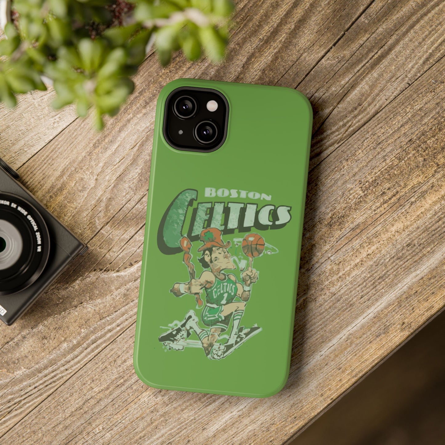 Boston Celtics Impact-Resistant Phone Case, Basketball Phone Cover, Sports Fan Gift, Sturdy Phone Case, NBA Merchandise, Team Spirit Decor