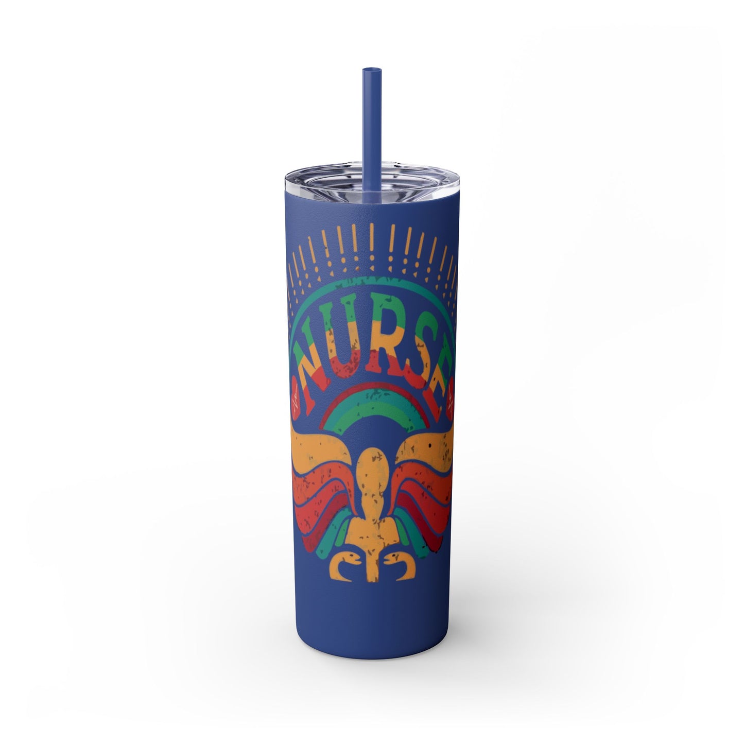 Nurse Skinny Tumbler, 20oz, Motivational Drinkware, Gift for Nurses, Summer Hydration, Nurse Appreciation Day