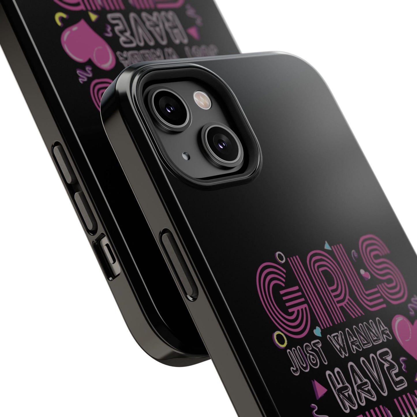 Fun Vibe Phone Case - Girls Just Wanna Have Fun Cell Case, Impact-Resistant Cover, Gift for Teens, Birthday Party Accessory, Trendy Tech