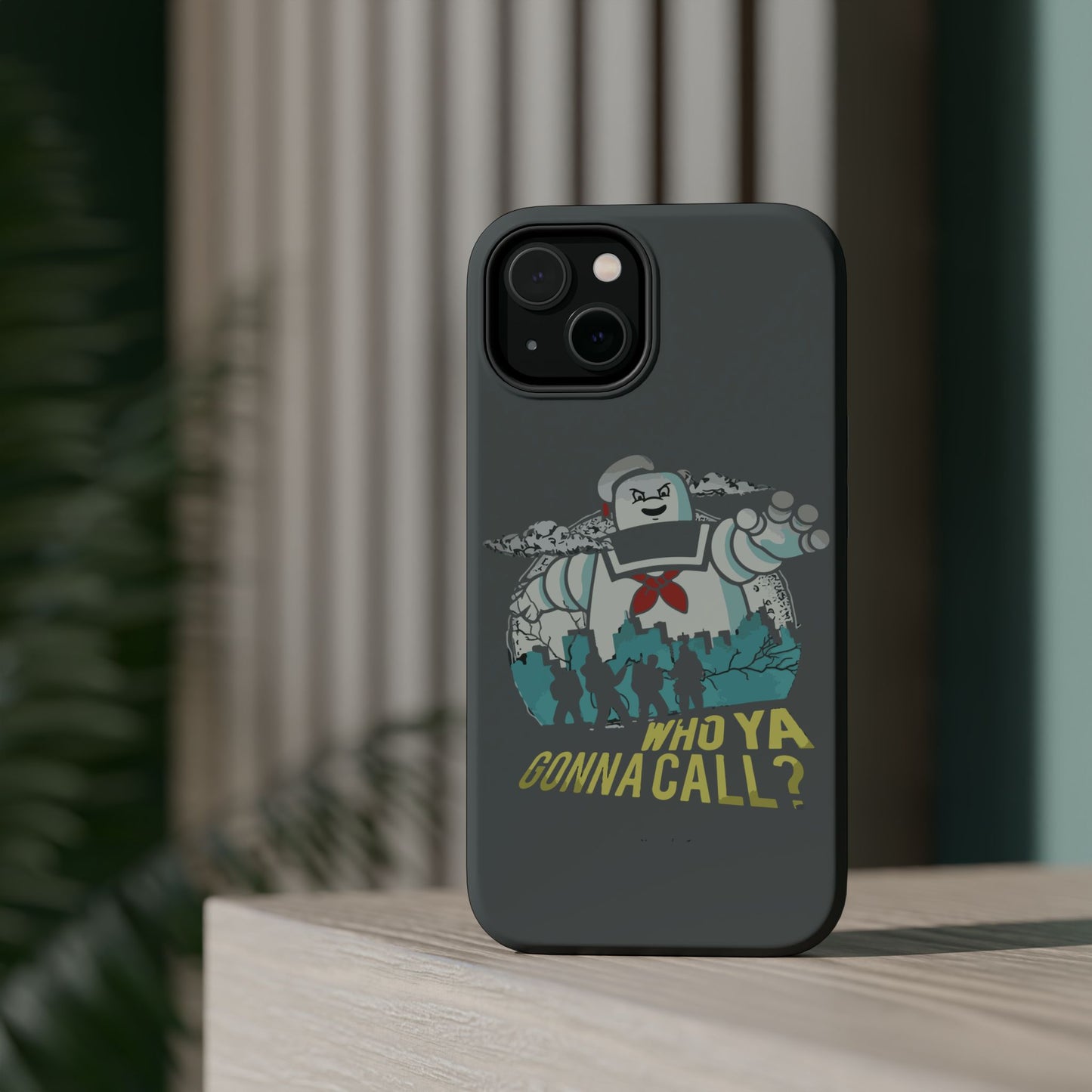 Ghostbuster-Inspired Tough Phone Case - Who Ya Gonna Call? - Perfect for Fans, Gift for Halloween, Geeky Accessories, Durable Protection