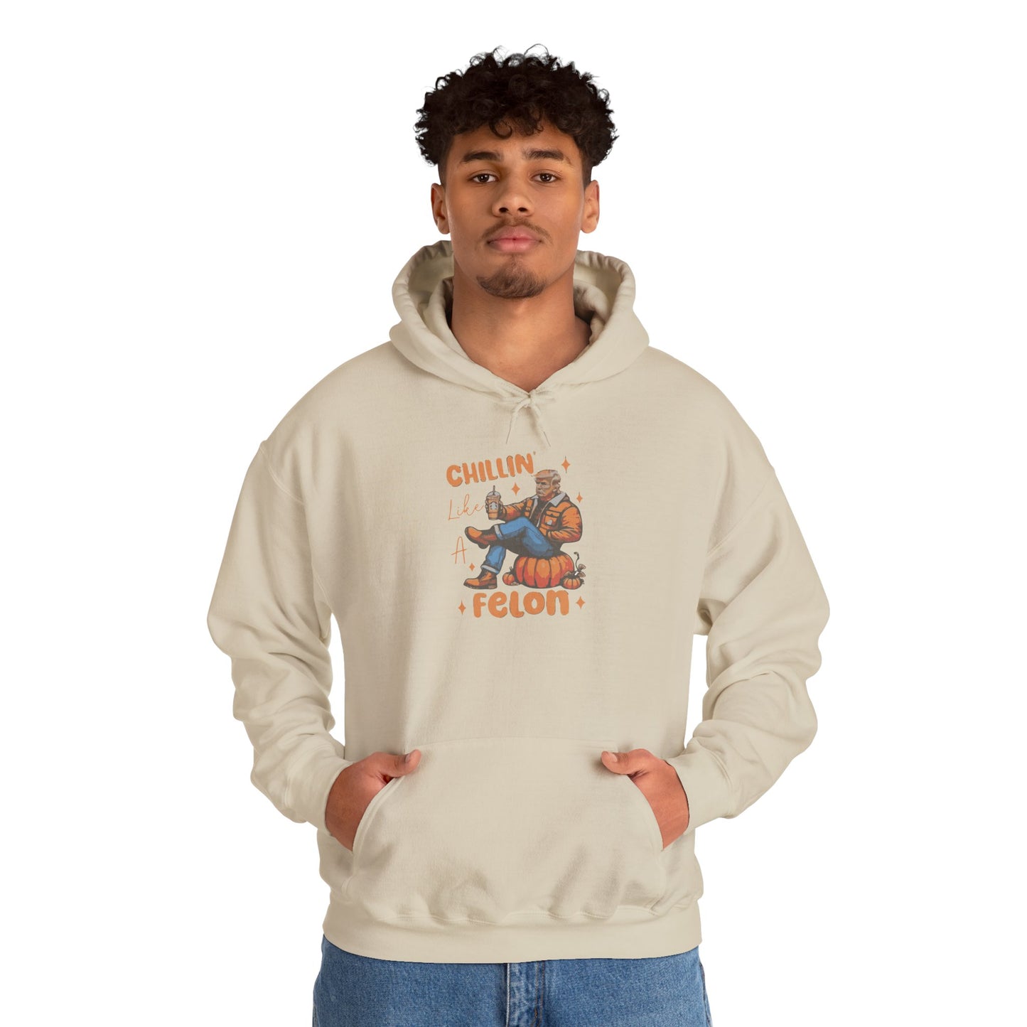 Chillin' Like a Felon Hoodie - Cozy Unisex Sweatshirt for Fall Celebrations