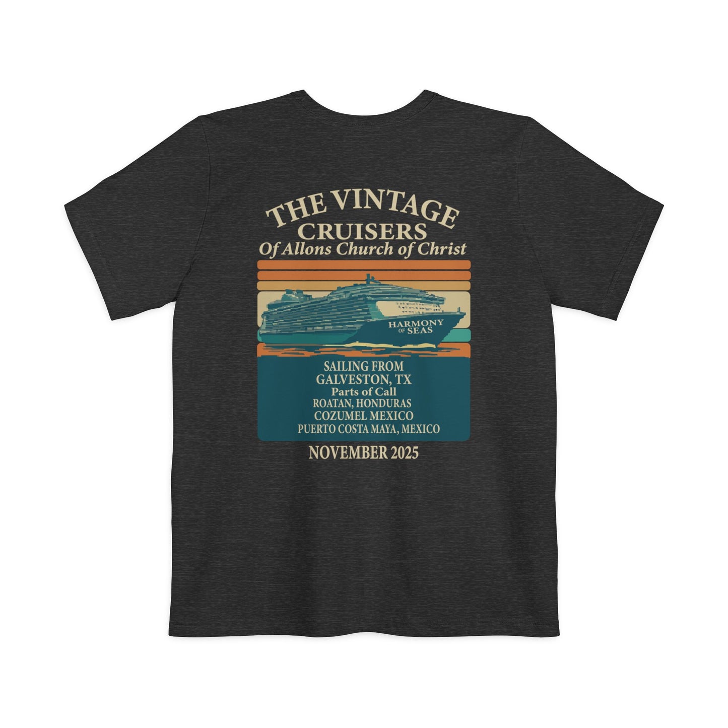 Retro Allons Church of Christ Pocket T-shirt