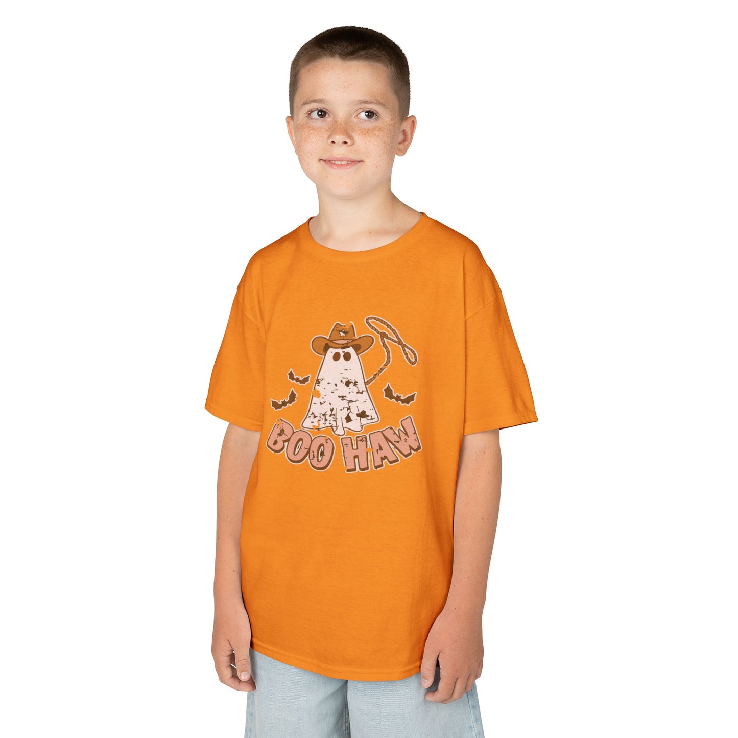 Boo Haunt Kids Tee, Halloween Shirt, Ghost Costume T-Shirt, Fun Kids Apparel, Spooky Party Outfit