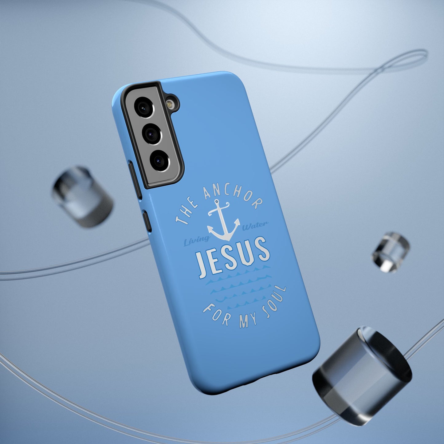 Jesus Anchor Phone Case, Christian Tech Accessories, Inspirational Gifts, Unique Phone Covers, Faith-Based Decor