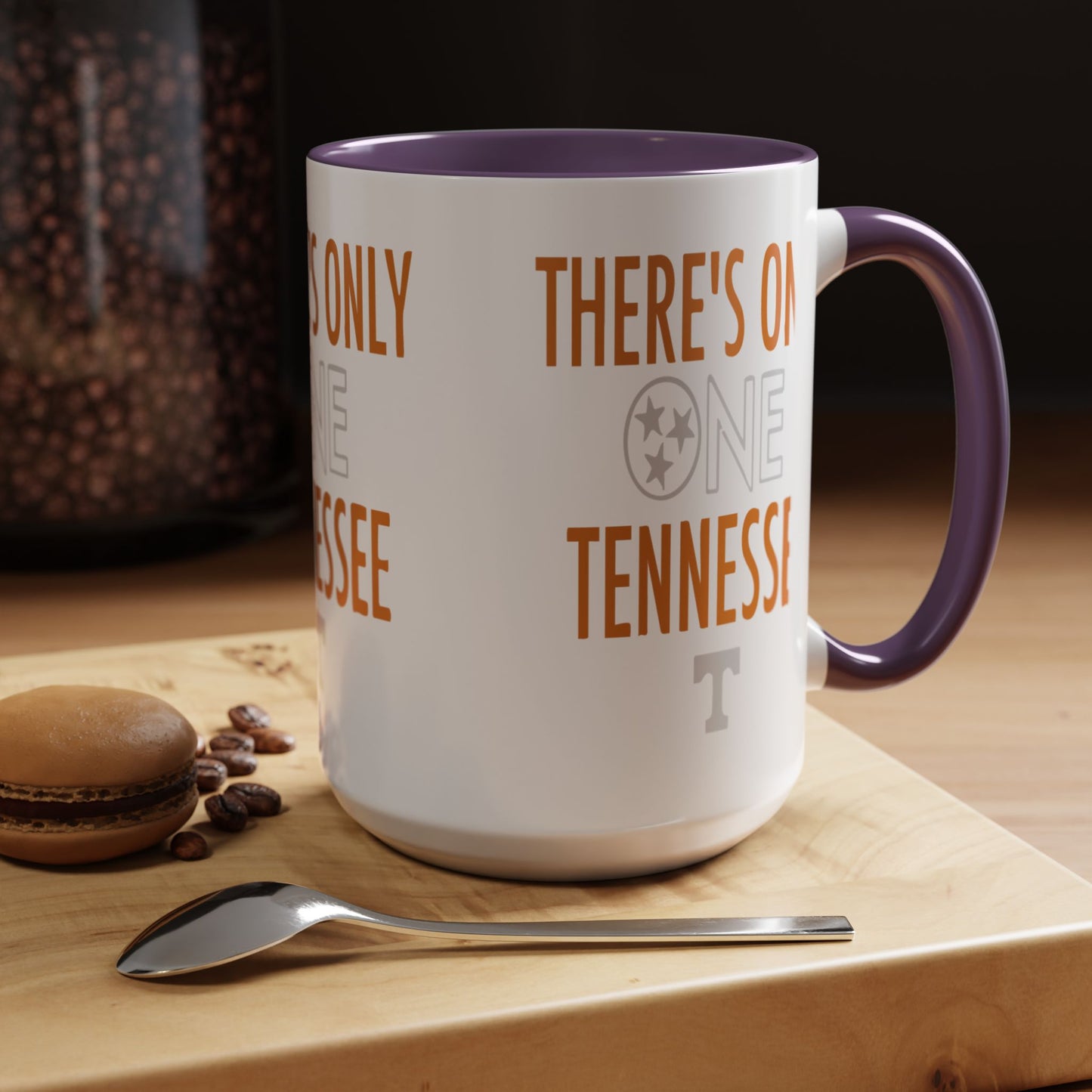 Tennessee Accent Coffee Mug - Perfect for Fans, Gift for Graduates, Home Office Essential, Sports Celebration, Personalized Tea Cup