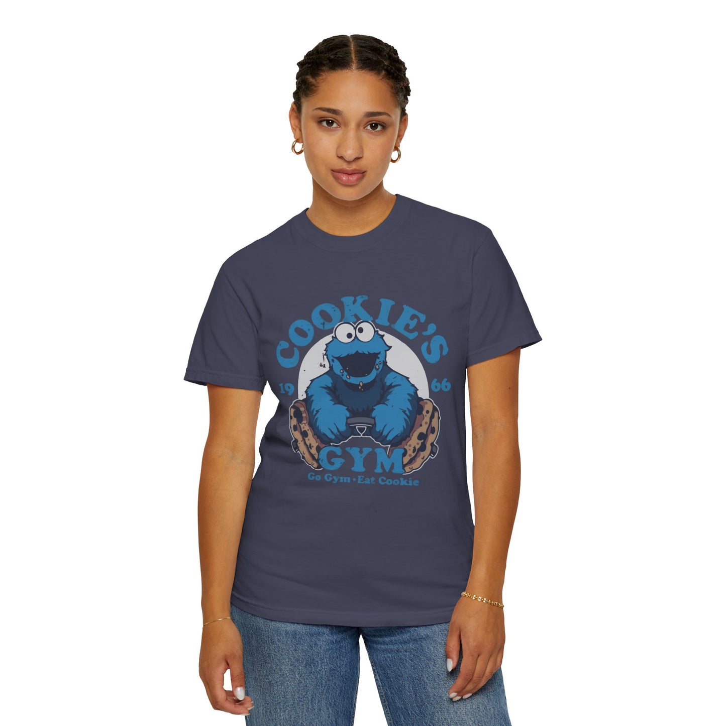Cookie Monster Inspired Unisex T-Shirt, Fun Gift for Gamers, Casual Wear, Birthday Gift, Kitchen & Gym Motivation