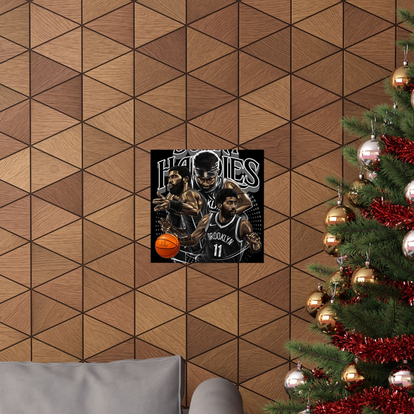 Basketball Wall Art Poster, Scary Hardies, Matte Vertical Print, Sports Decor, Gift for Fans, Home & Office Decoration
