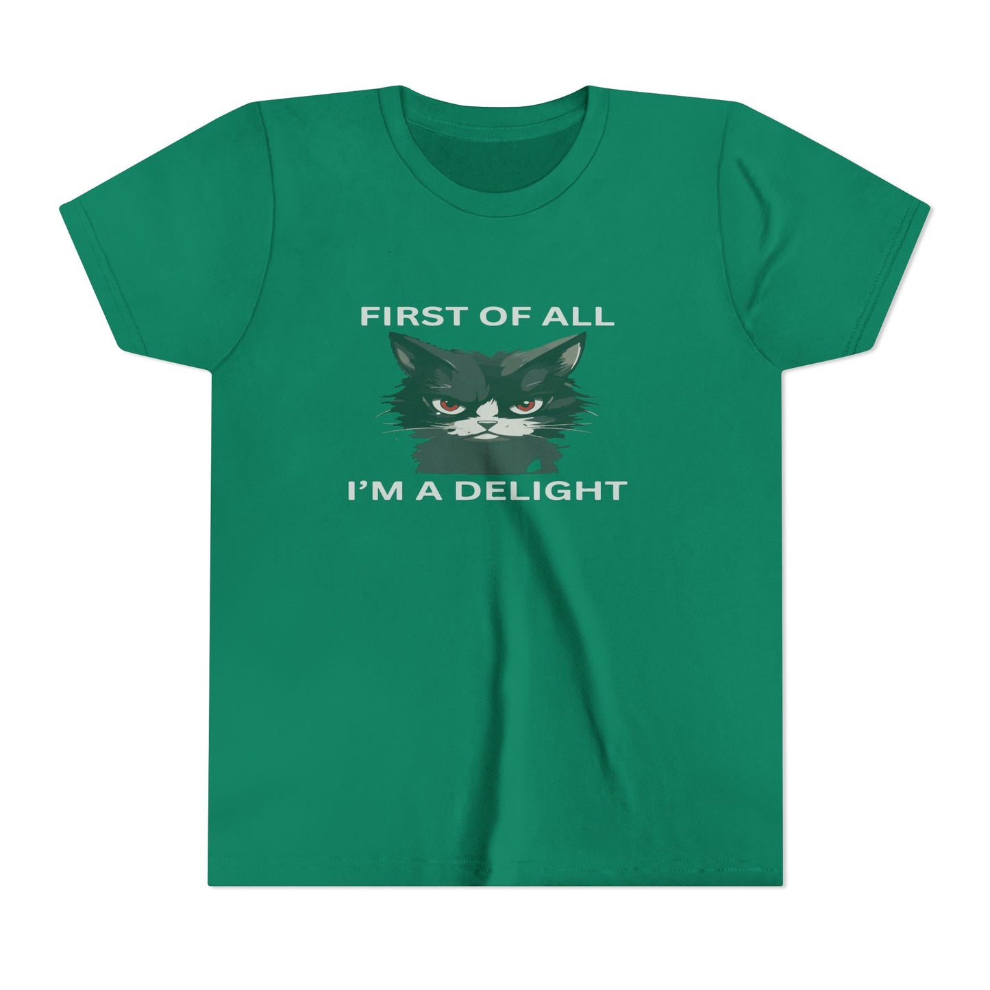Youth Cat Humor Tee - Perfect for Cat Lovers, Birthday Gifts for Kids, Everyday Wear, Funny Quotes Shirt, Gift for Pet Lovers