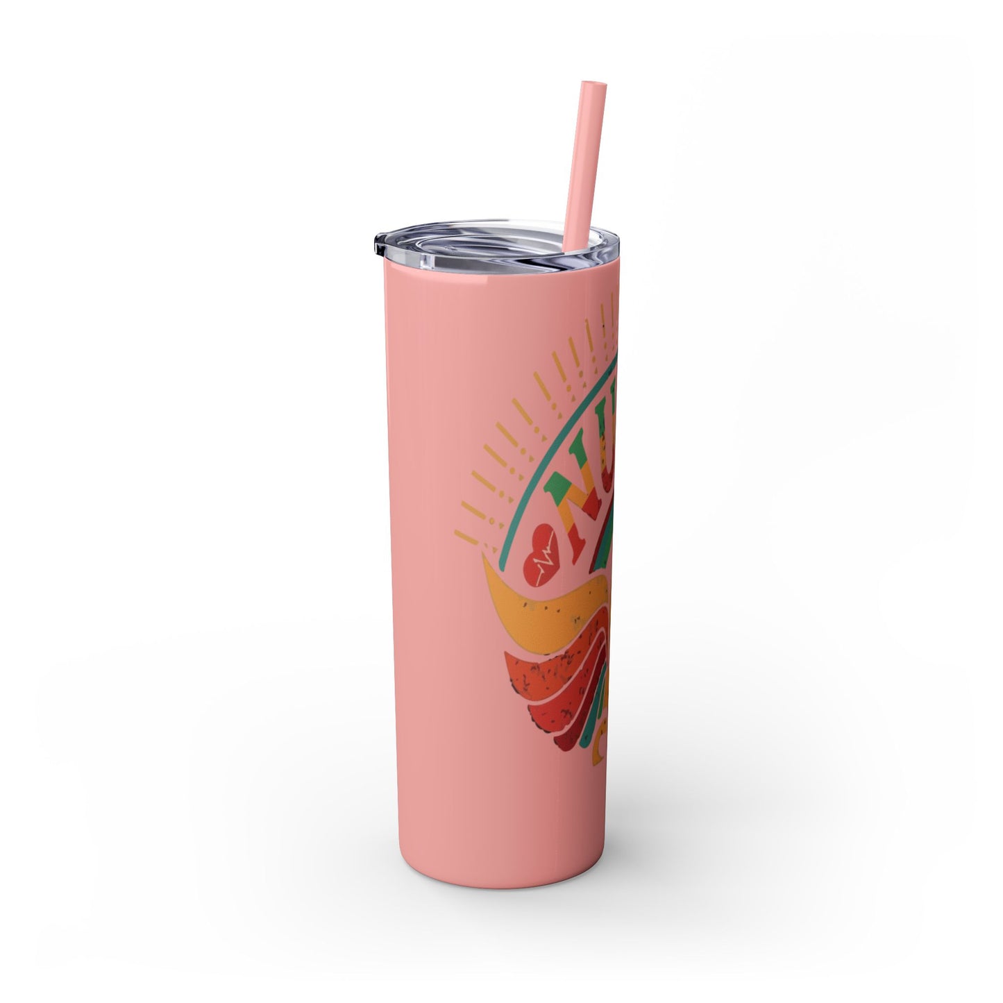 Nurse Skinny Tumbler, 20oz, Motivational Drinkware, Gift for Nurses, Summer Hydration, Nurse Appreciation Day