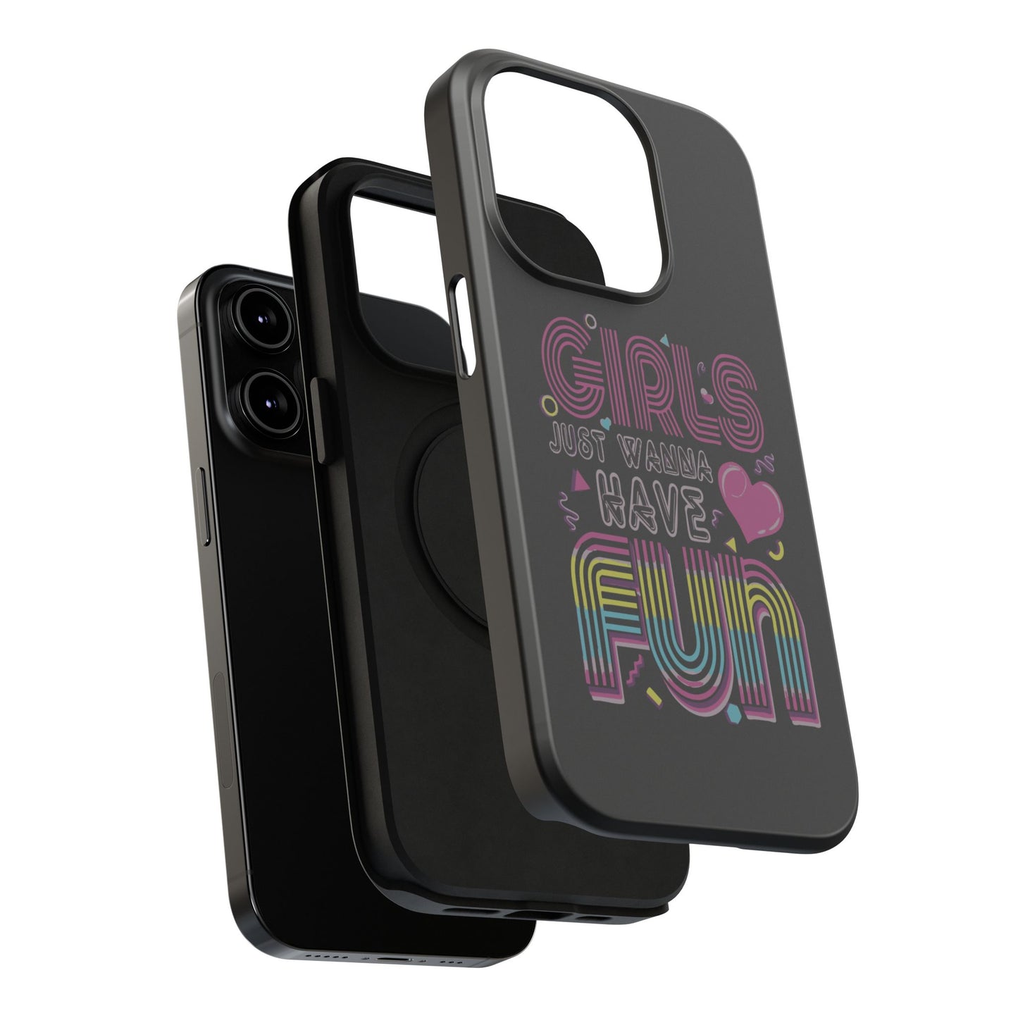 Fun Vibe Phone Case - Girls Just Wanna Have Fun Cell Case, Impact-Resistant Cover, Gift for Teens, Birthday Party Accessory, Trendy Tech