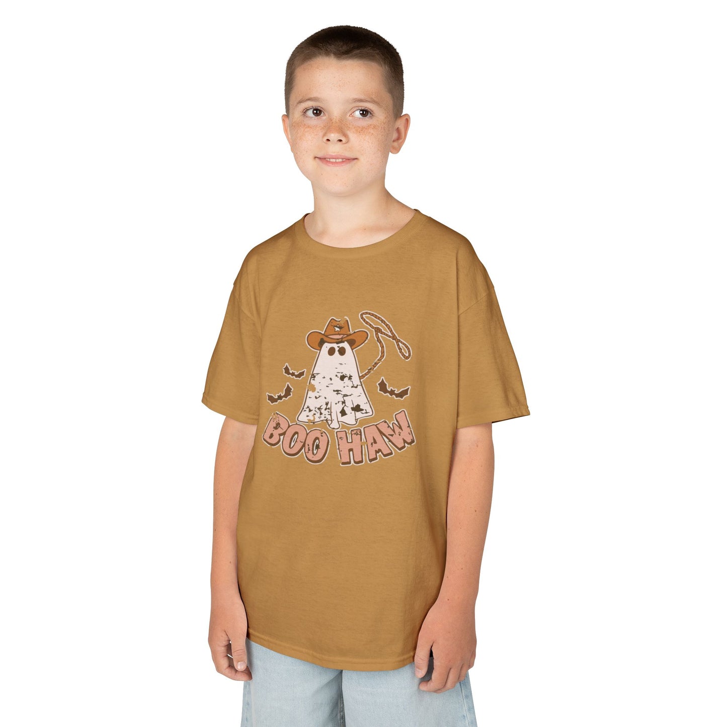 Boo Haunt Kids Tee, Halloween Shirt, Ghost Costume T-Shirt, Fun Kids Apparel, Spooky Party Outfit
