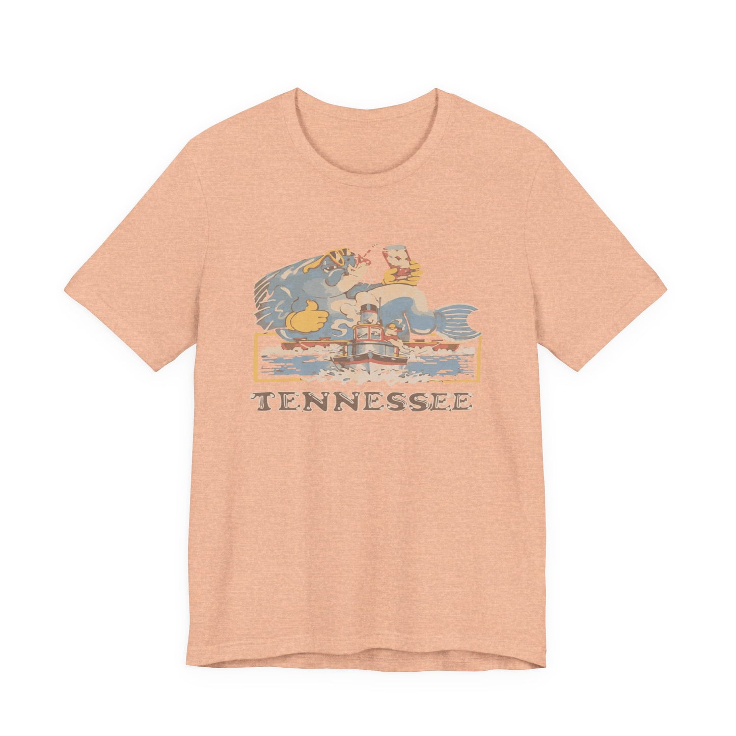 Tennessee Vintage Graphic Tee, Unisex Jersey Short Sleeve T-Shirt, Souvenir Shirt, Vacation Wear, Gift for Travelers, Retro Tee