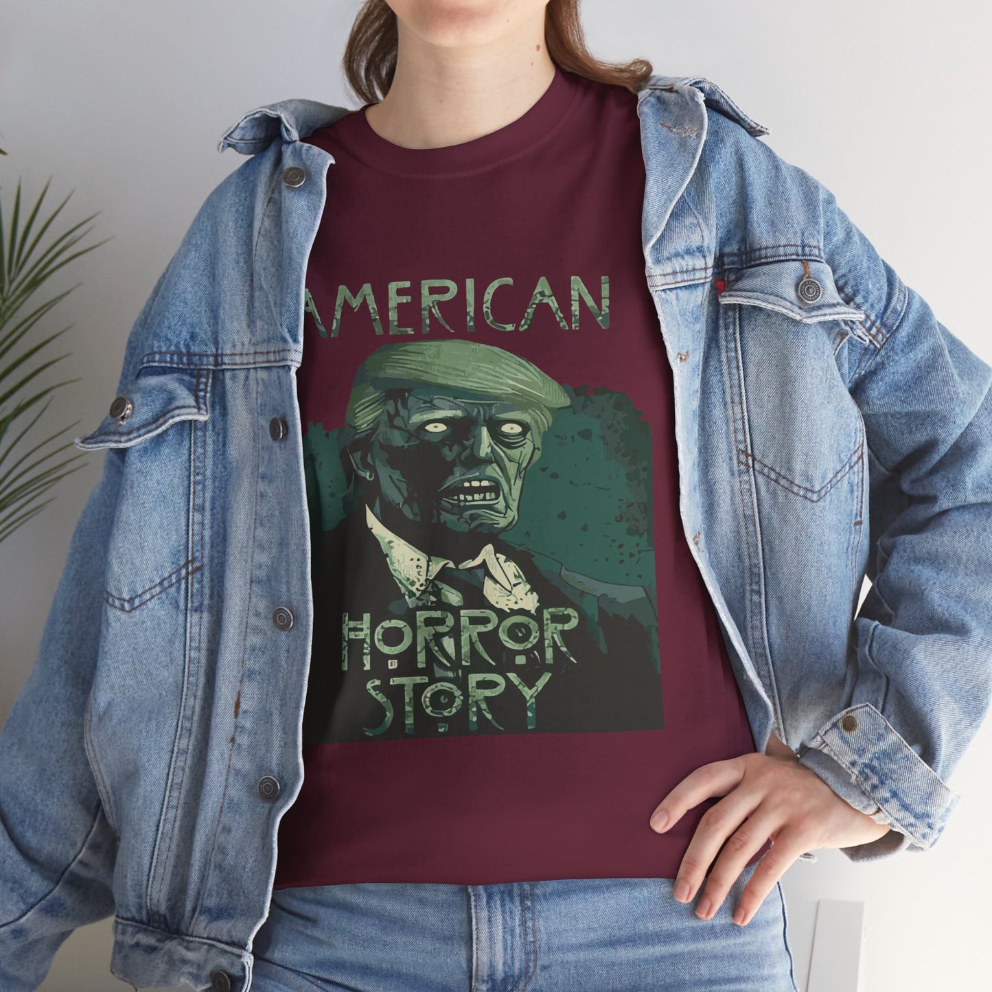 American Horror Story Unisex Heavy Cotton Tee, Horror Fan Gift, Graphic Tee, Halloween Costume, TV Show Merch