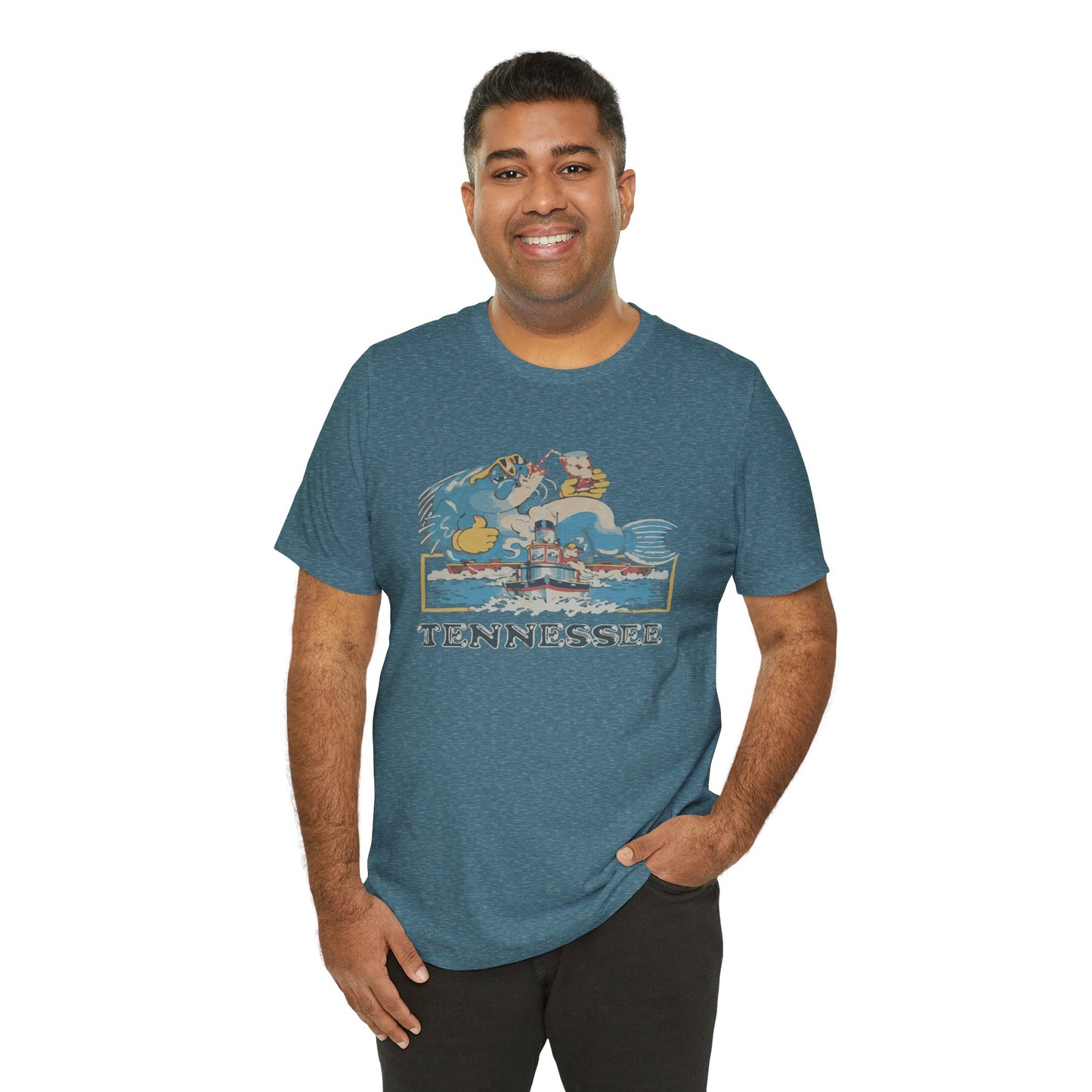 Tennessee Vintage Graphic Tee, Unisex Jersey Short Sleeve T-Shirt, Souvenir Shirt, Vacation Wear, Gift for Travelers, Retro Tee