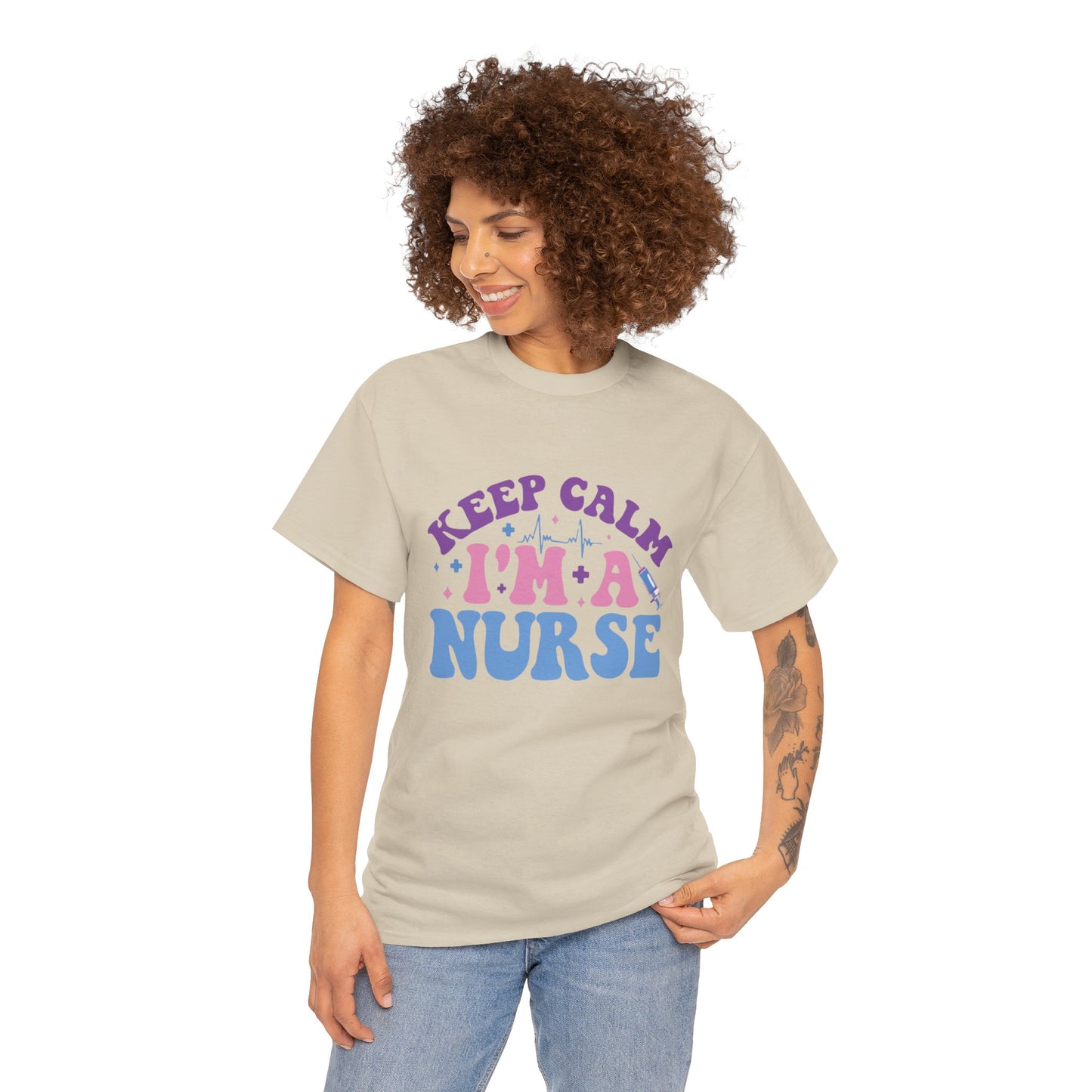 Nurse Appreciation Heavy Cotton Tee, Funny Nurse Gift, Medical Humor Shirt, Nurse Day Celebration Tee, Caregiver Outfit