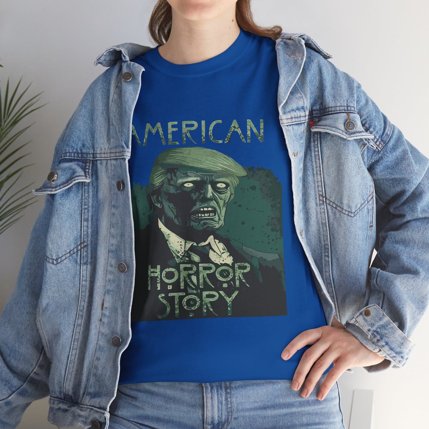 American Horror Story Unisex Heavy Cotton Tee, Horror Fan Gift, Graphic Tee, Halloween Costume, TV Show Merch
