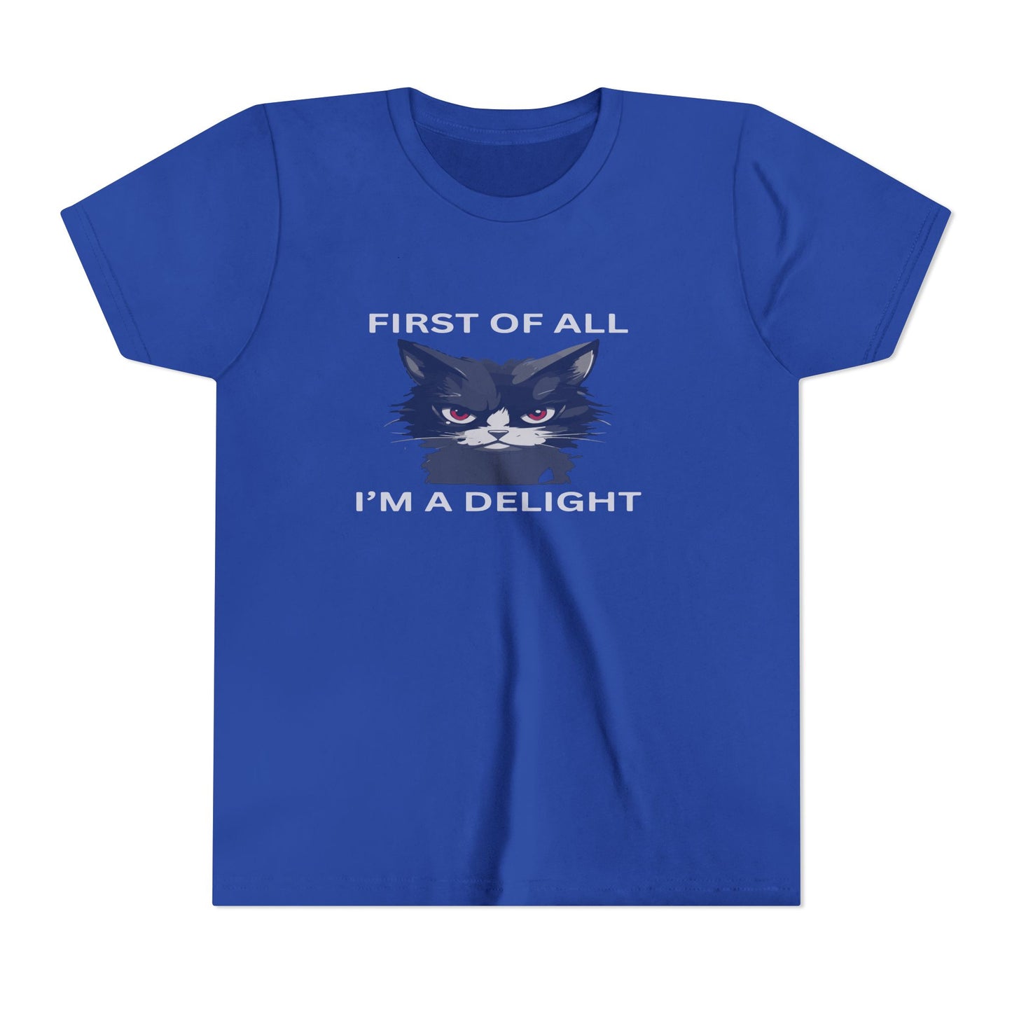 Youth Cat Humor Tee - Perfect for Cat Lovers, Birthday Gifts for Kids, Everyday Wear, Funny Quotes Shirt, Gift for Pet Lovers