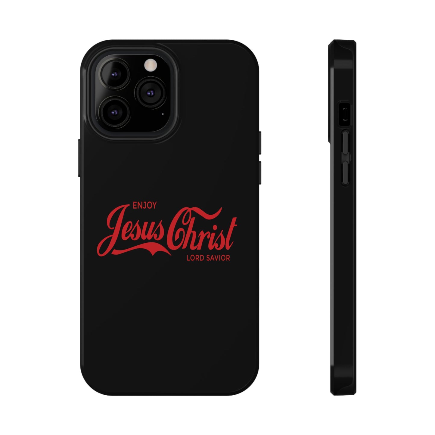 Impact-Resistant Phone Case: Enjoy Jesus Christ Lord Savior, Christian Gift, Durable Protection, Faith-Based Accessory, Holiday Gift