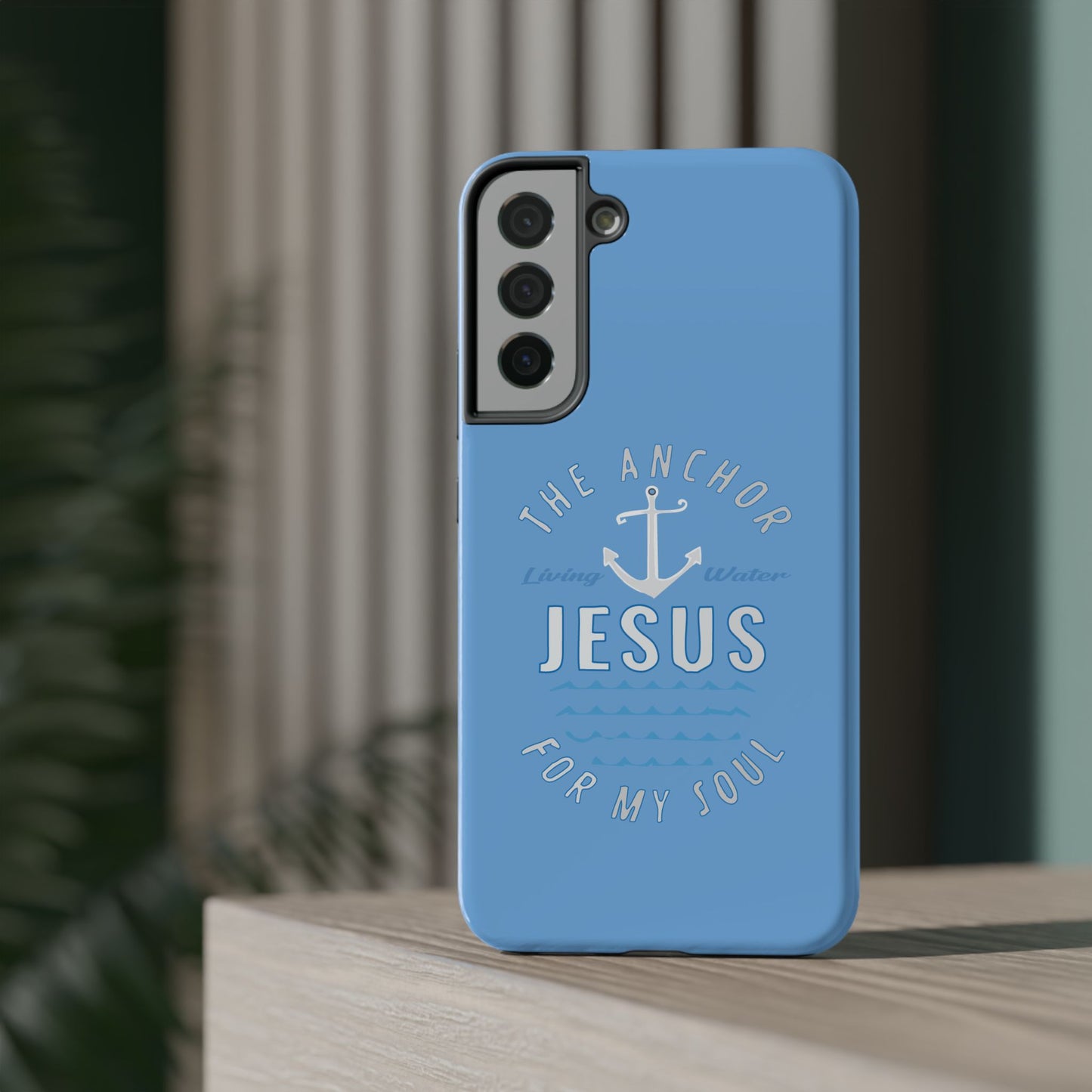 Jesus Anchor Phone Case, Christian Tech Accessories, Inspirational Gifts, Unique Phone Covers, Faith-Based Decor