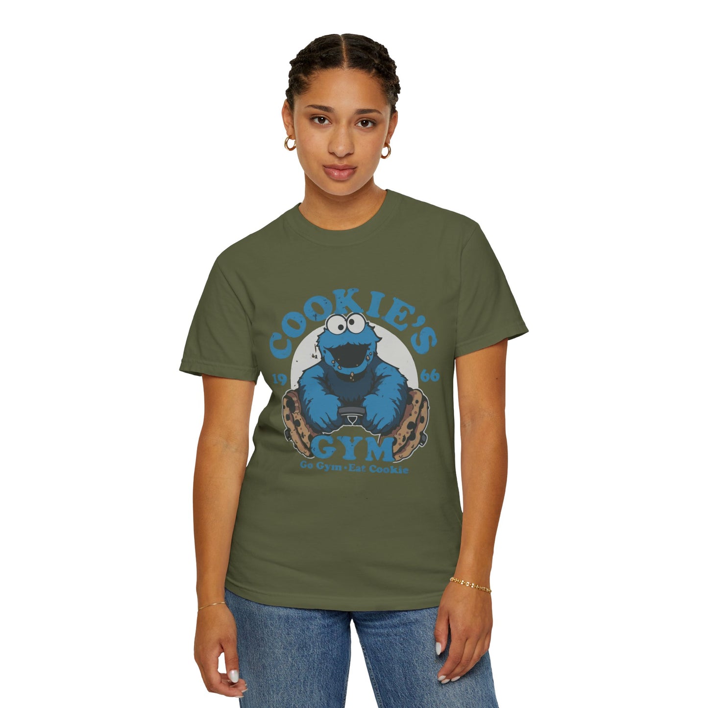 Cookie Monster Inspired Unisex T-Shirt, Fun Gift for Gamers, Casual Wear, Birthday Gift, Kitchen & Gym Motivation