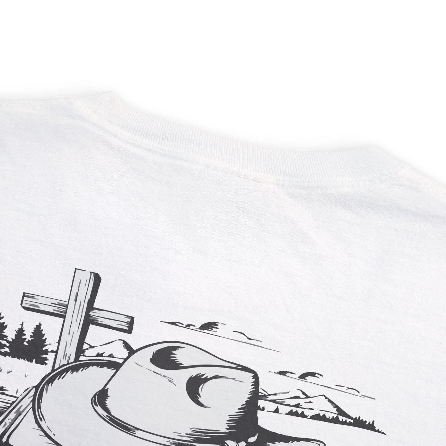 Faith-Inspired Pocket T-Shirt with Uplifting Bible Verse