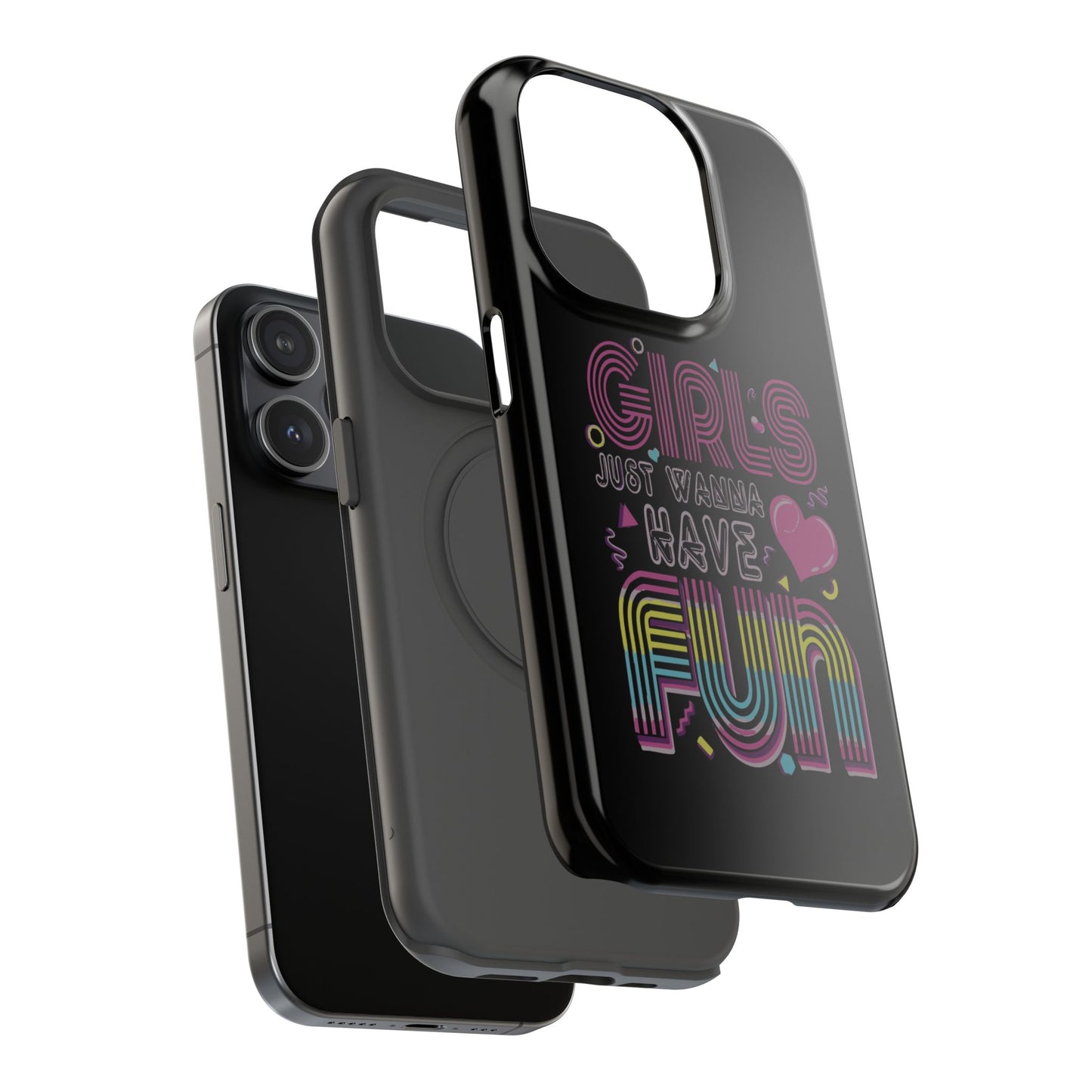Fun Vibe Phone Case - Girls Just Wanna Have Fun Cell Case, Impact-Resistant Cover, Gift for Teens, Birthday Party Accessory, Trendy Tech