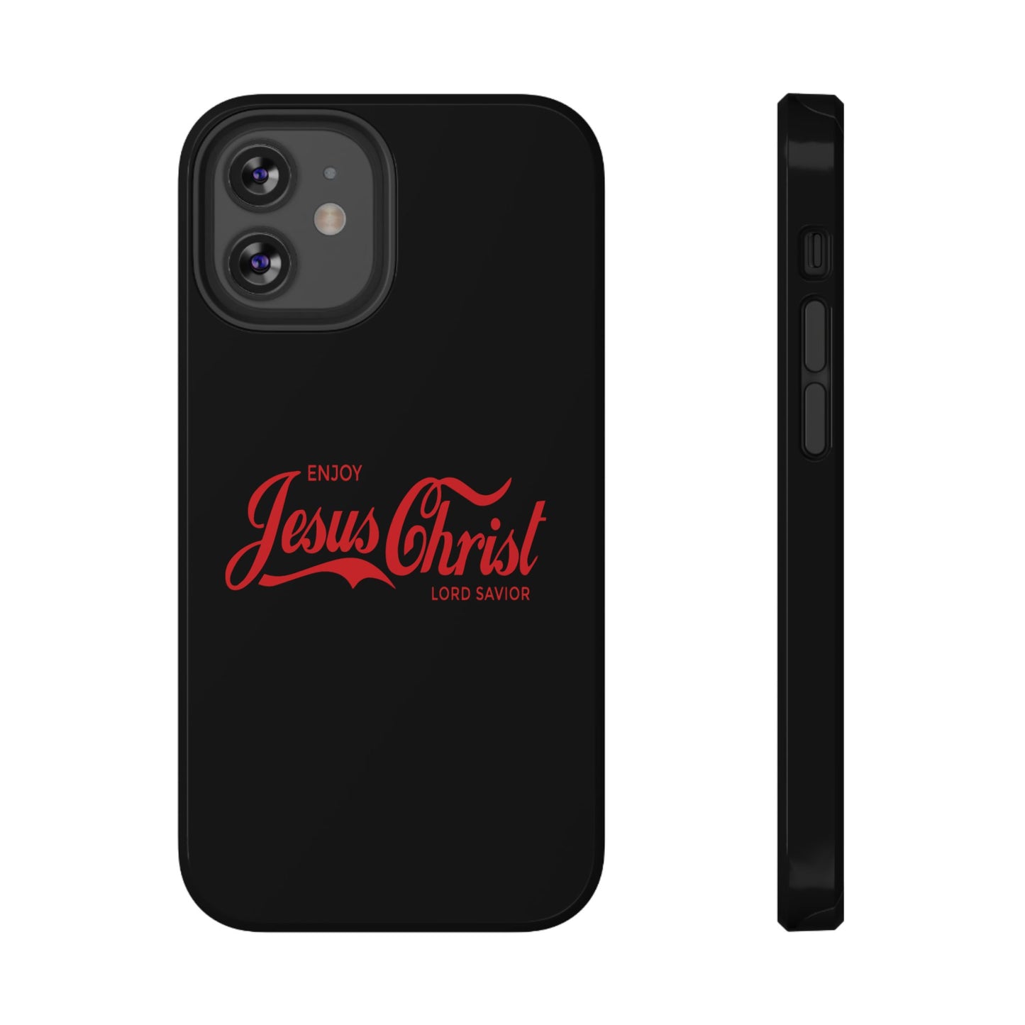 Impact-Resistant Phone Case: Enjoy Jesus Christ Lord Savior, Christian Gift, Durable Protection, Faith-Based Accessory, Holiday Gift