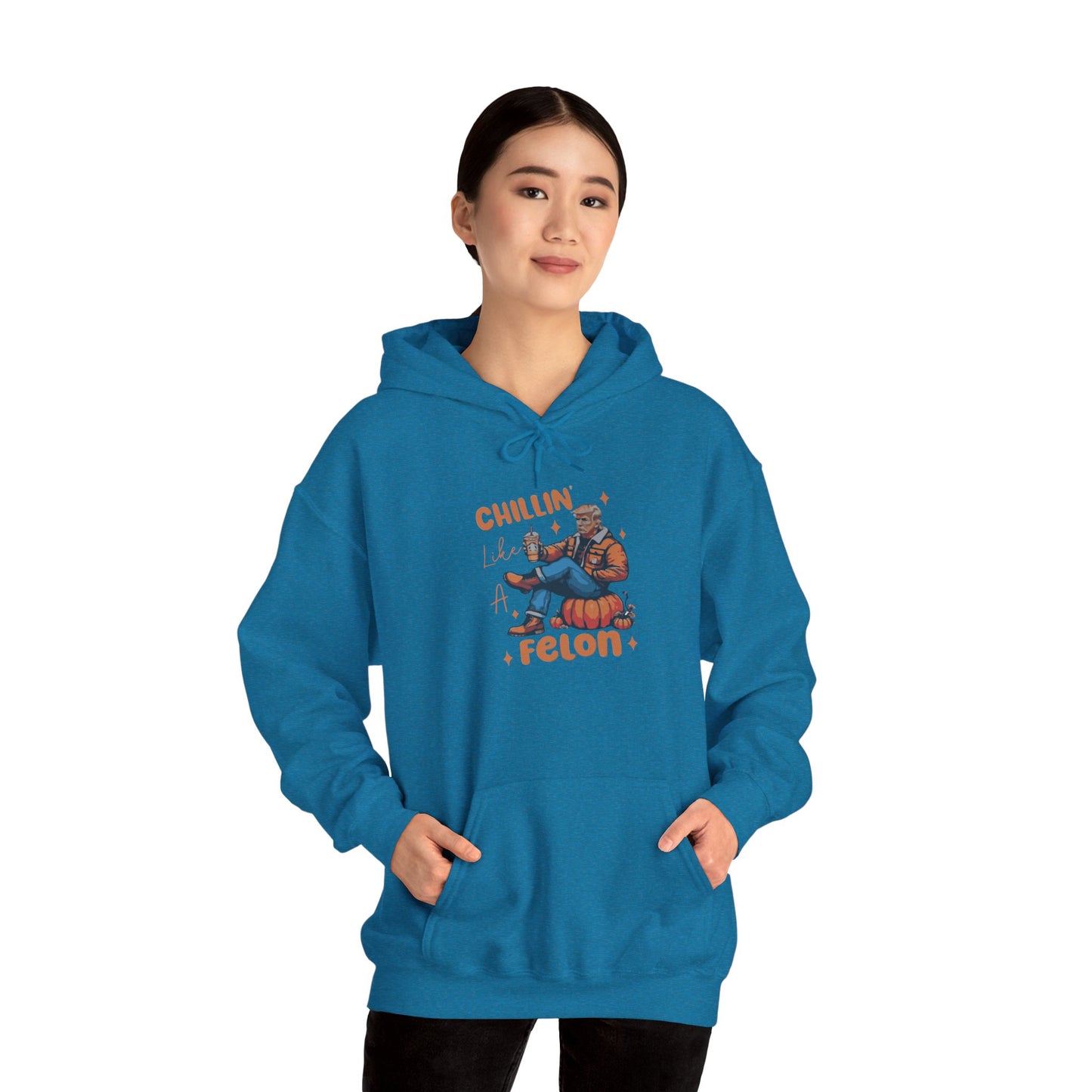 Chillin' Like a Felon Hoodie - Cozy Unisex Sweatshirt for Fall Celebrations